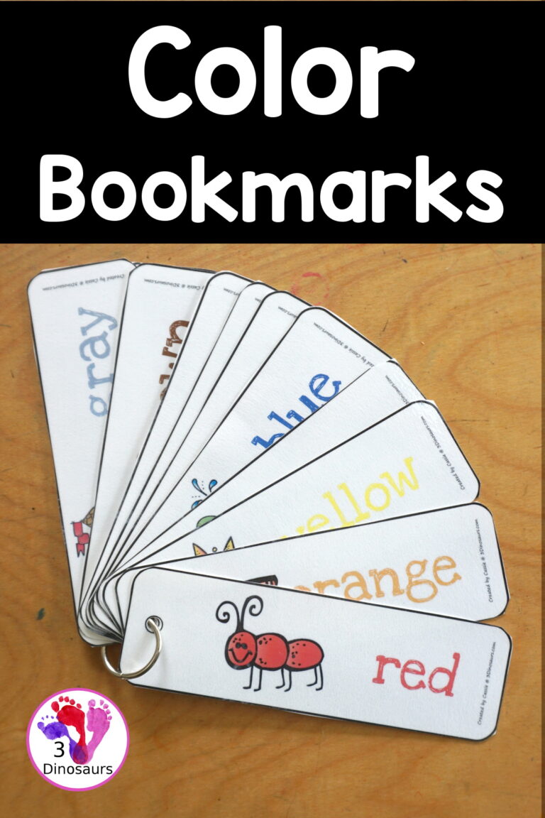 Free Color Bookmark Printables