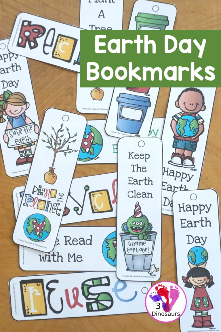 Free Earth Day Bookmarks For Kids