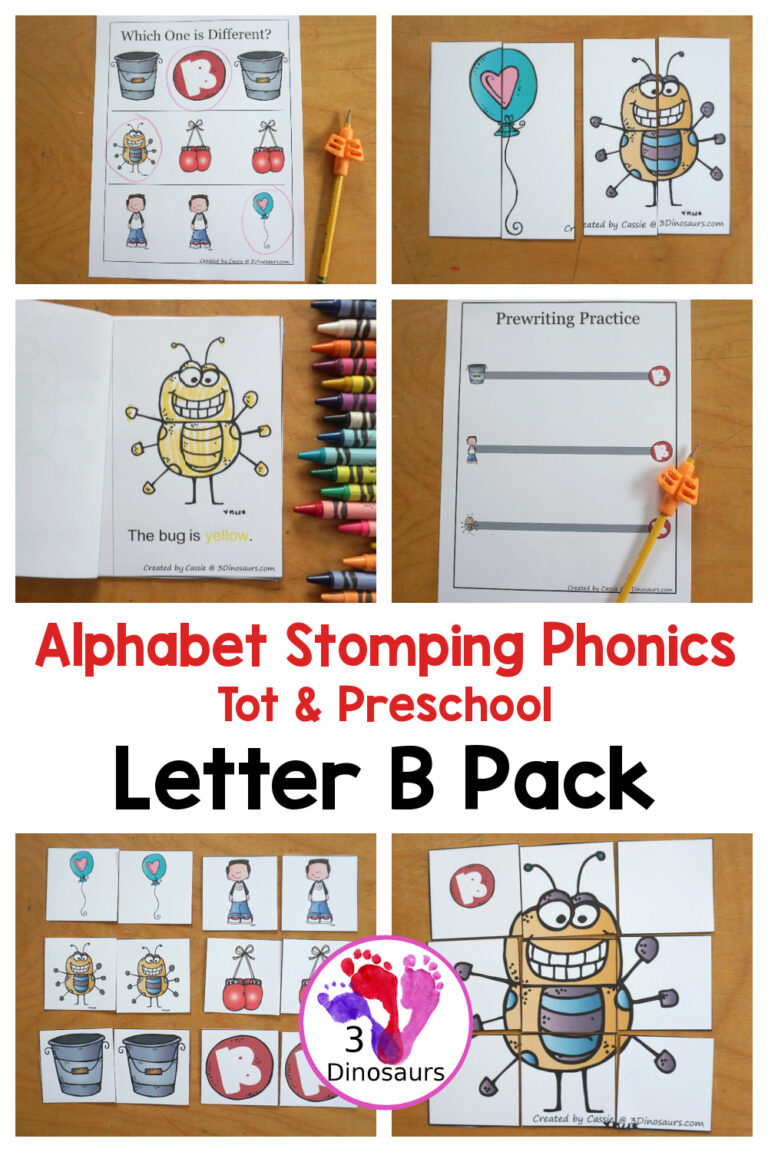 Free Alphabet Stomping Phonics B Tot-Preschool Pack