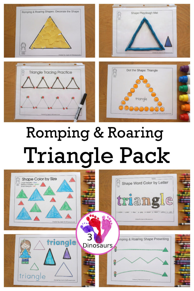 Free Romping & Roaring Triangle Pack