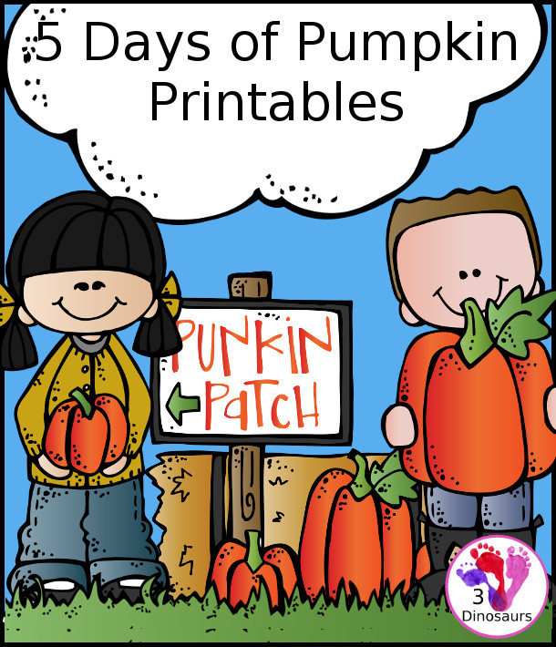 5 Days of Pumpkin Printable Fun!
