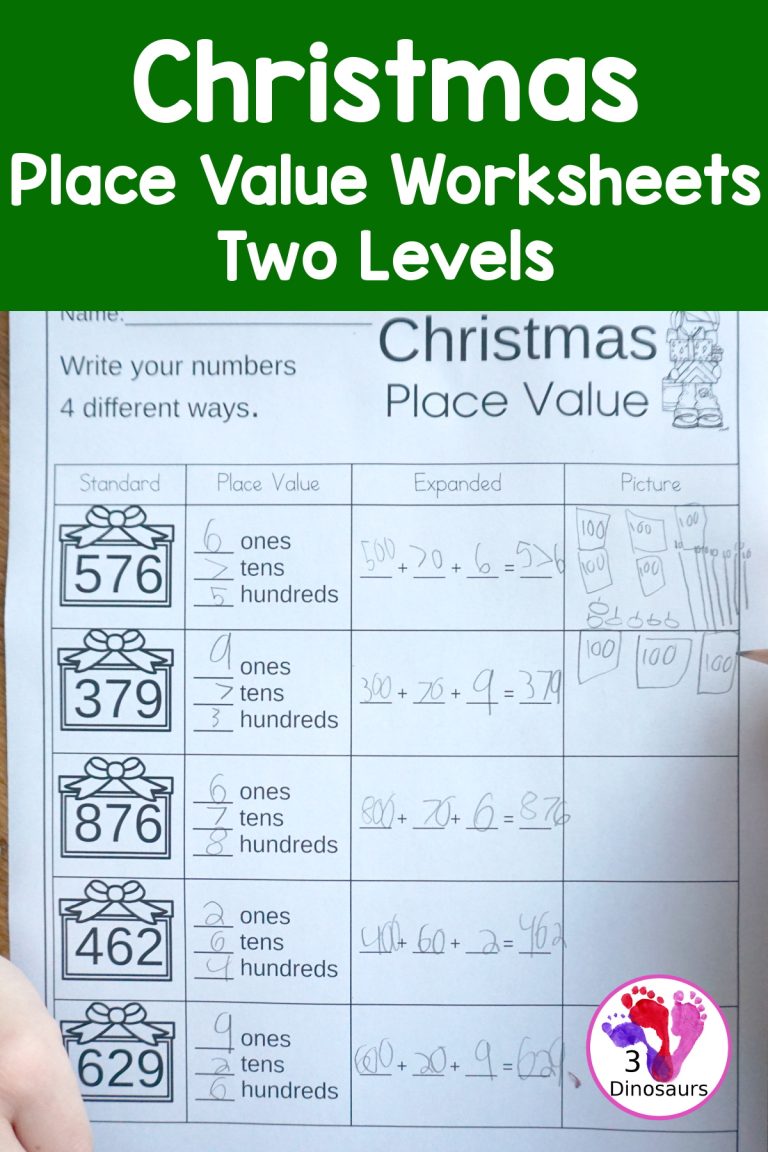 Easy To Use No-Prep Free Christmas Place Value Printable Worksheet