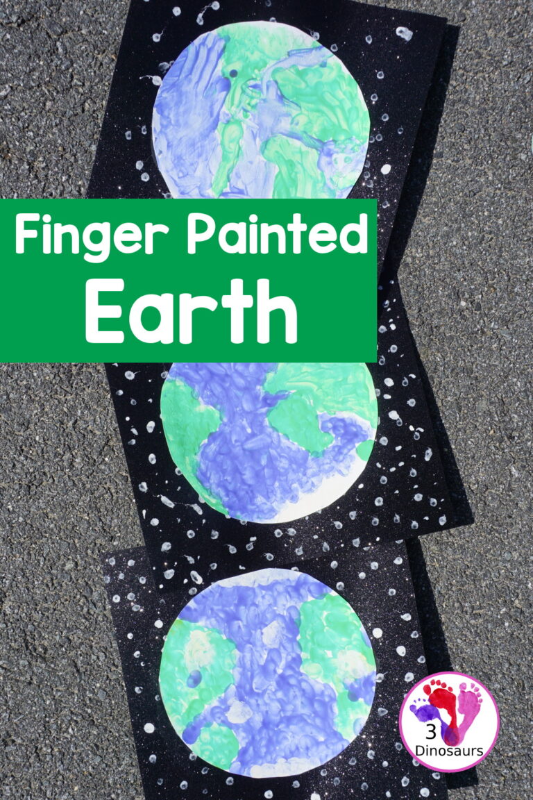 Easy To Make Finger Painted Planet Earth