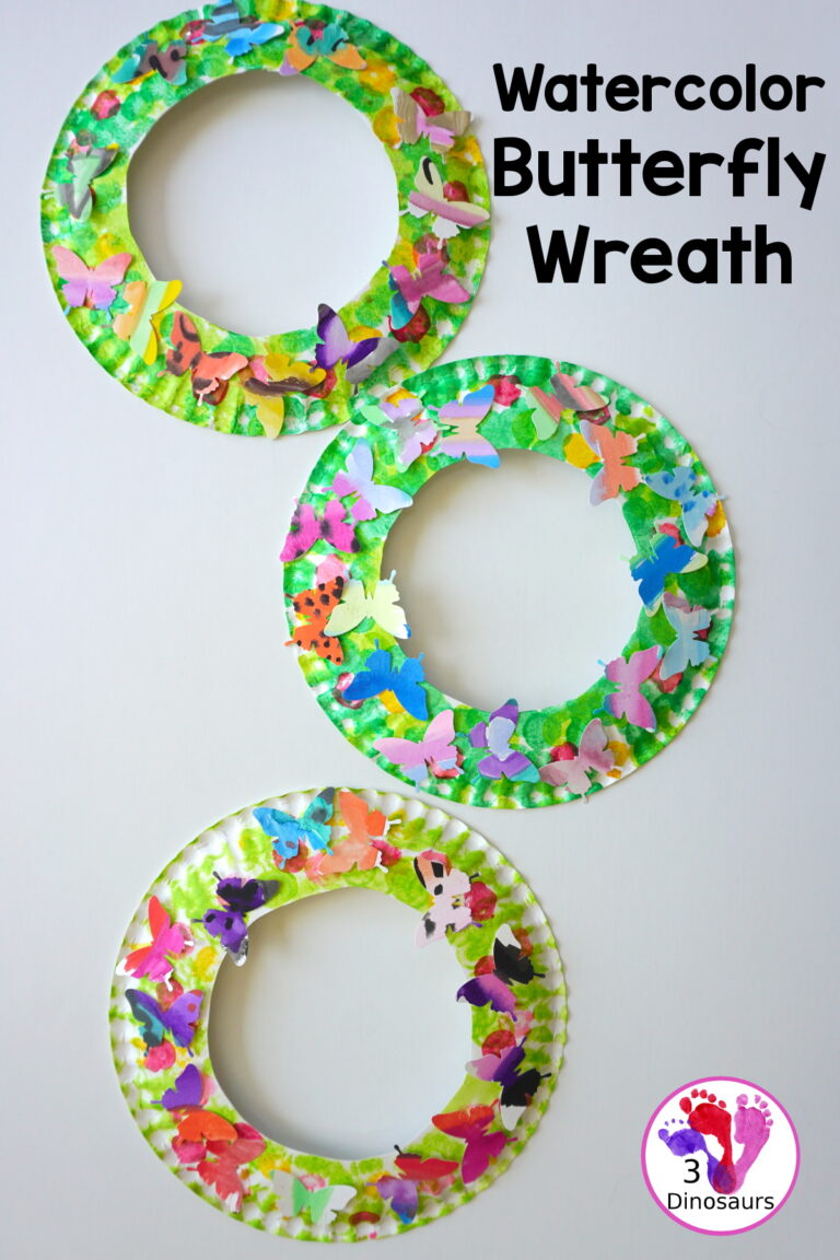 Easy To Make Watercolor Butterfly Wreaths