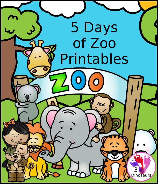 5 Days of Free Zoo Animal Printables