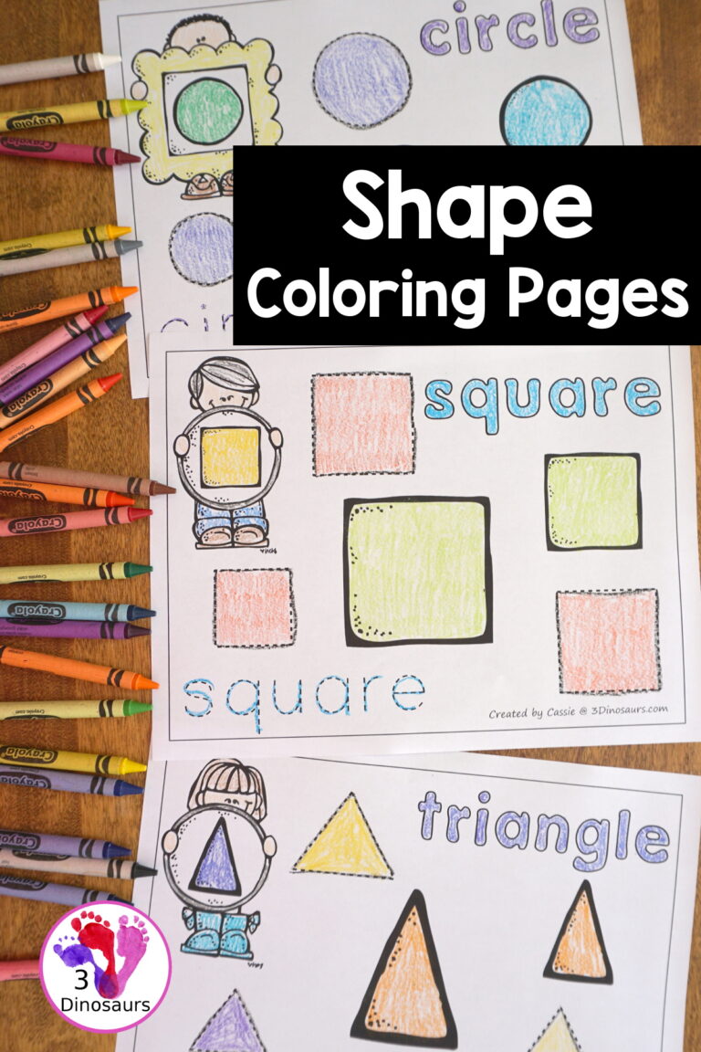 Free No-Prep Shape Coloring Page Printables