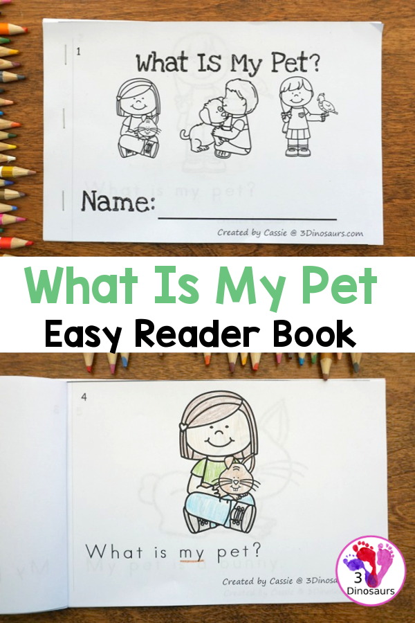 Free What Is My Pet Easy Reader Book Printable