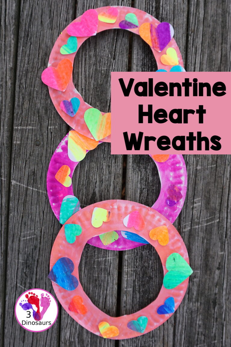 Color Blending Valentines Heart Wreath Craft