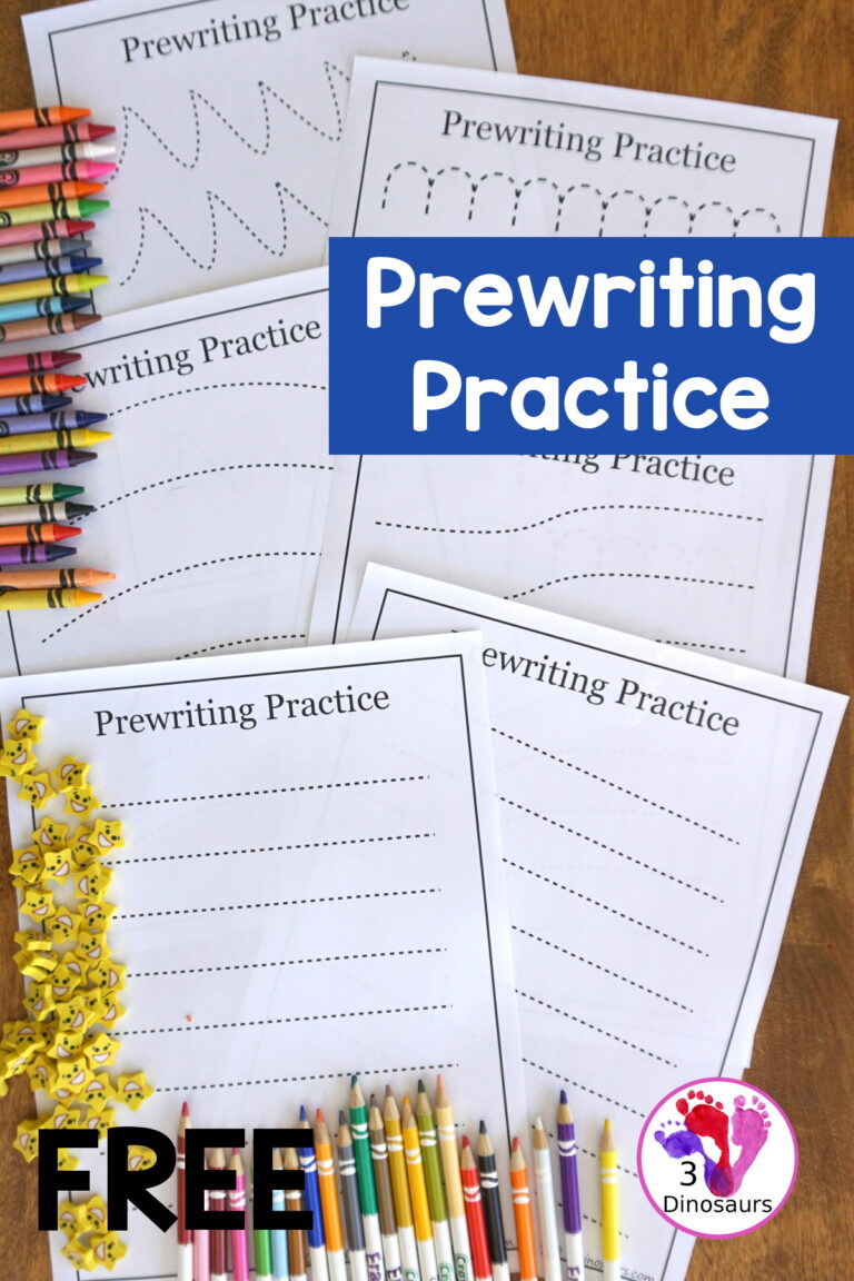 No-Prep Free Prewriting Practice Printables