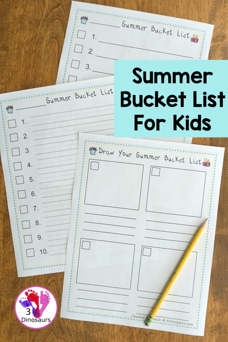 Free Blank Summer Bucket List Printable