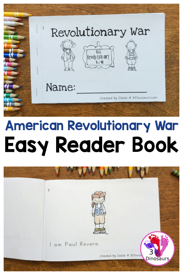 Free American Revolutionary War Easy Reader Book