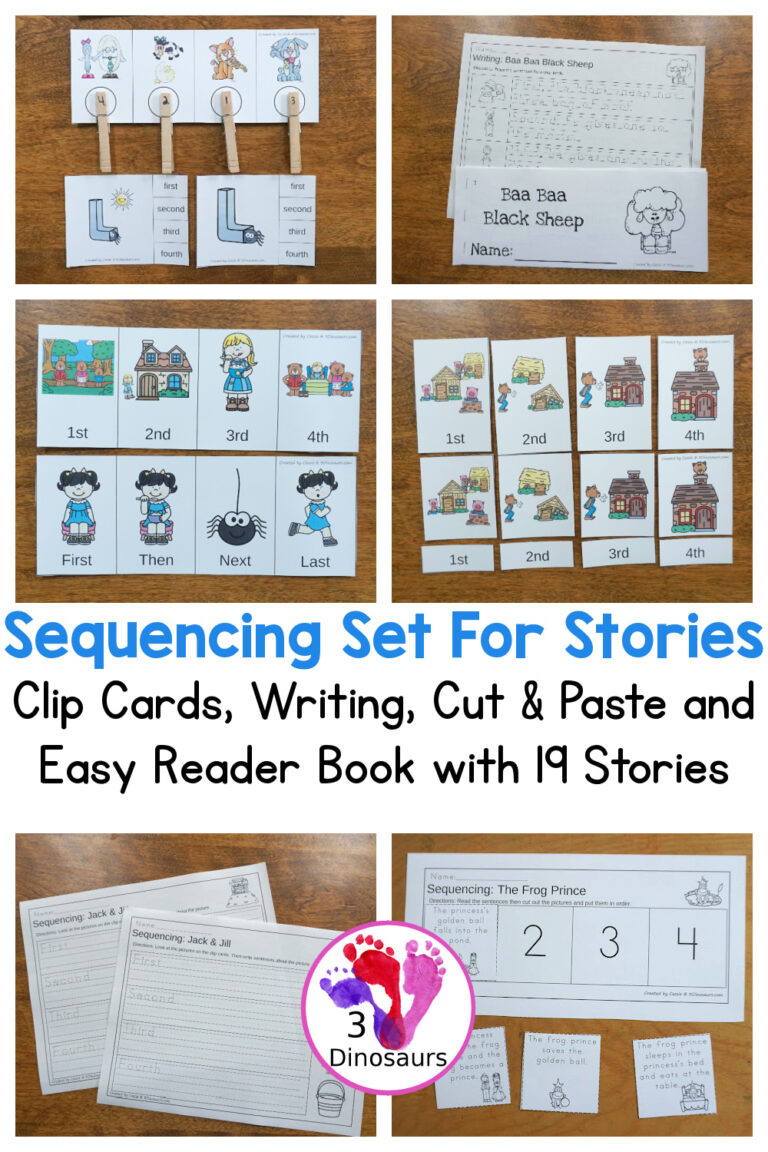 Sequencing Stories Printables: Nursery Rhymes, Folk Tales and Fairy Tales