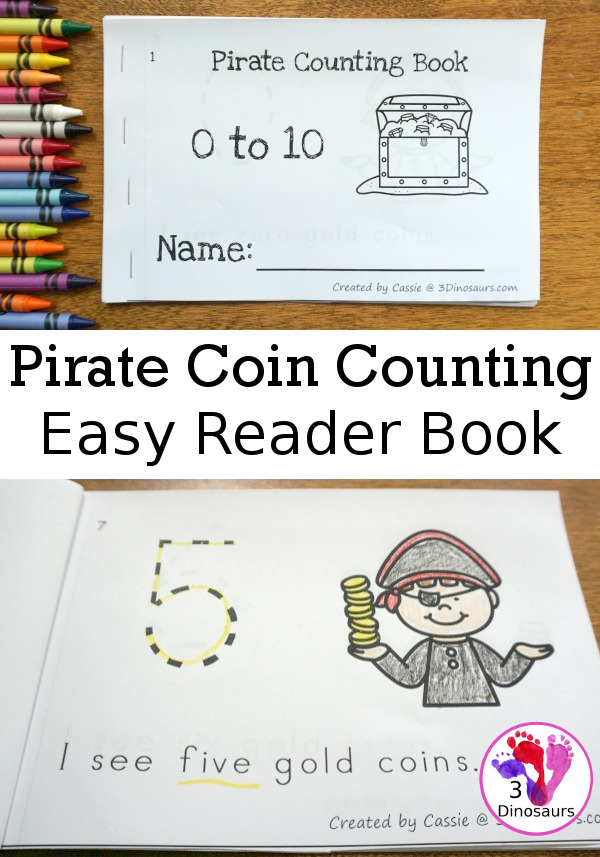 Pirate Coin Counting Easy Reader Book
