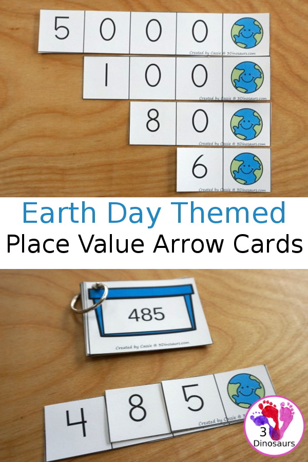 Earth Day Place Value Arrow Cards