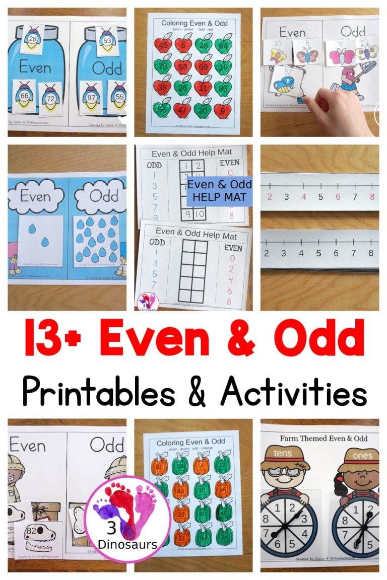 13+ Even & Odd Printables & Activities