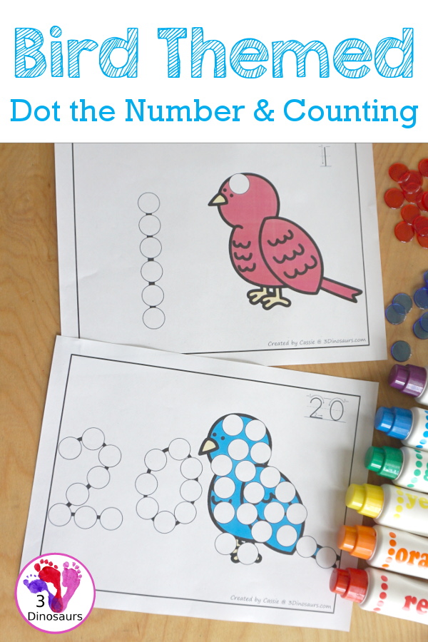 Bird Dot the Number & Count 0 to 20