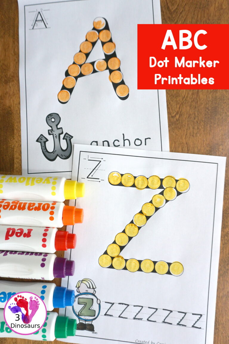 Free ABC Dot Marker Uppercase & Lowercase Printables