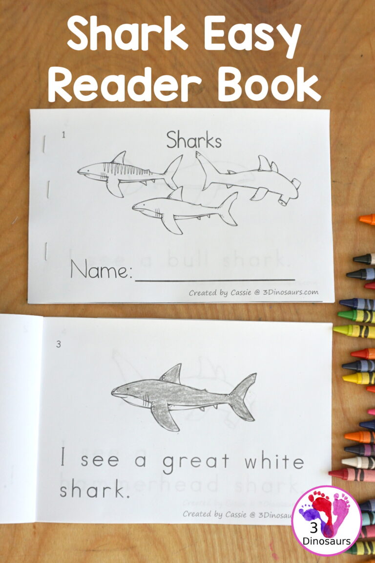 Free Shark Easy Reader Book For Kids