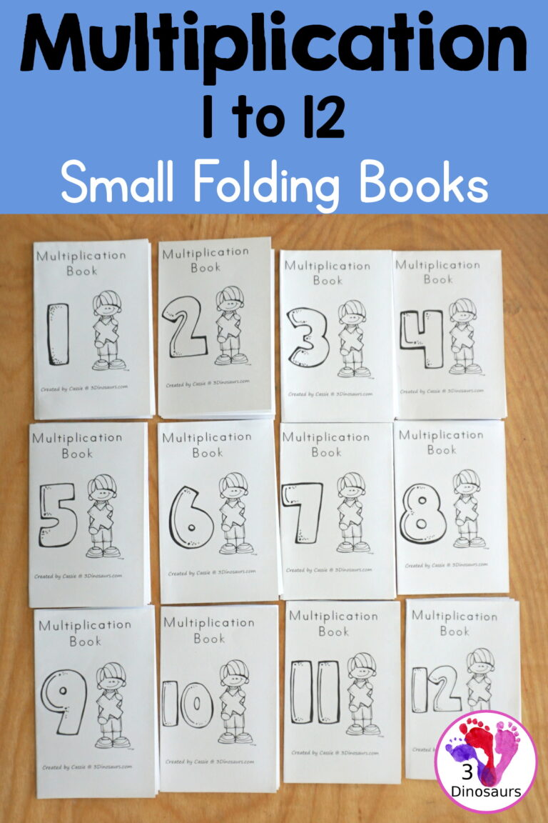 Free Multiplication Small Book Printables