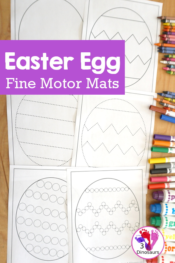 Free Easter Egg Fine Motor Mats