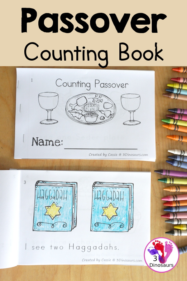 Free Passover Counting Easy Reader Book 1 to 10