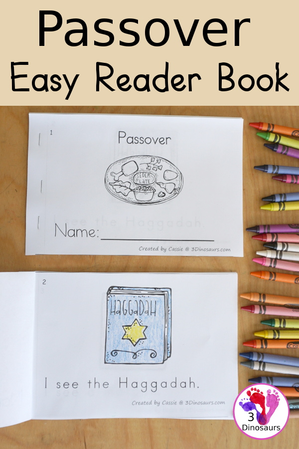 Free Passover Easy Reader Book Printable