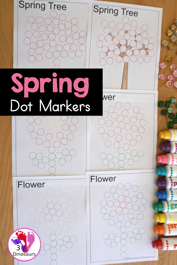 Spring Dot marker printables