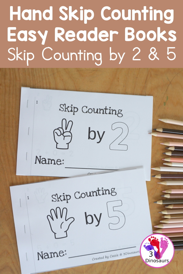 Free Hand Skip Counting by 2 & 5 Easy Reader Books