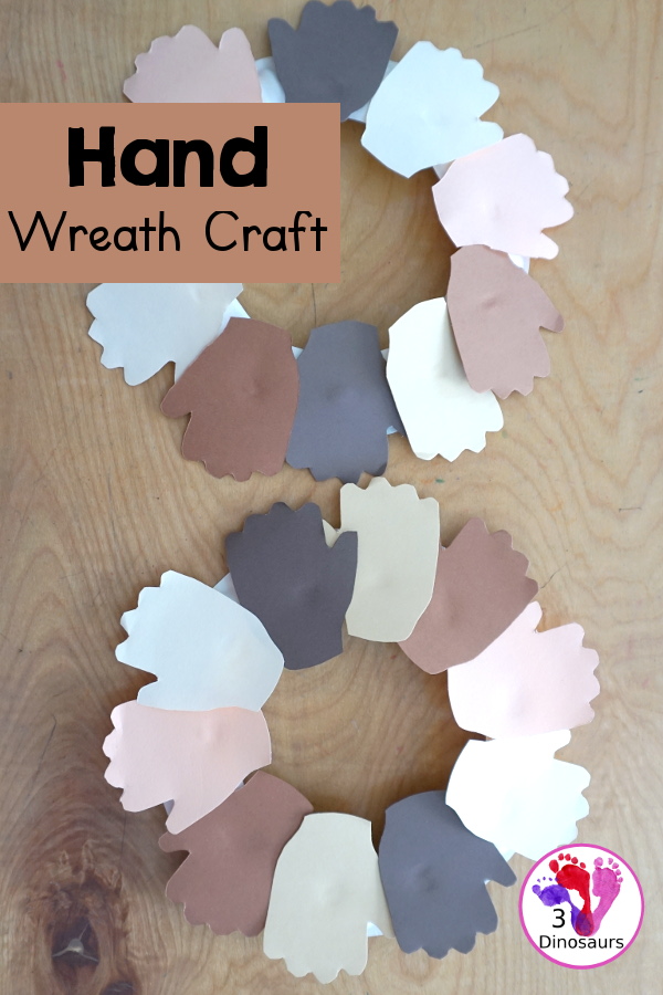 Hand Wreath Craft For Kids