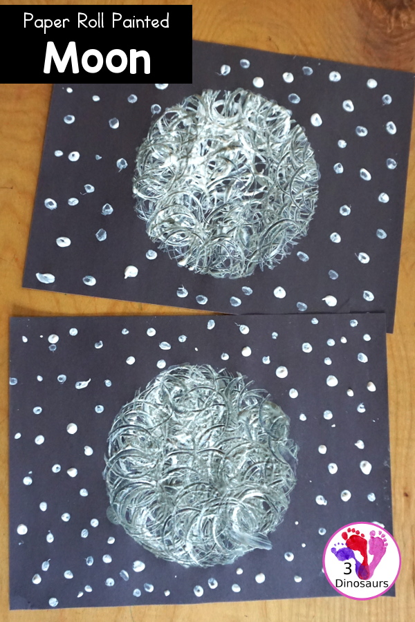 Paper Roll Painted Moon