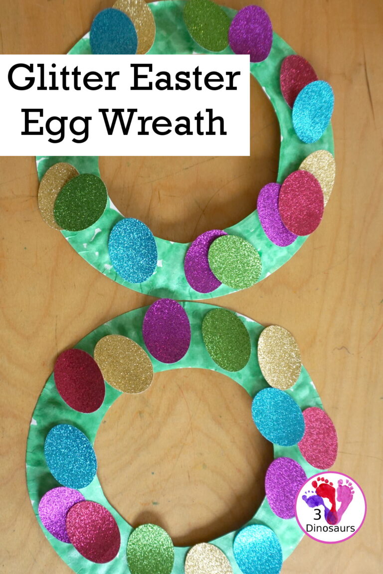 Glitter Easter Egg Wreath Craft