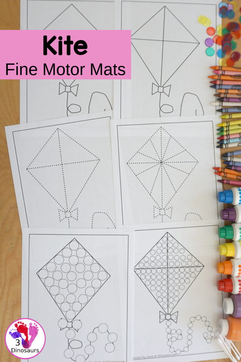 Free Kite Fine Motor Mat