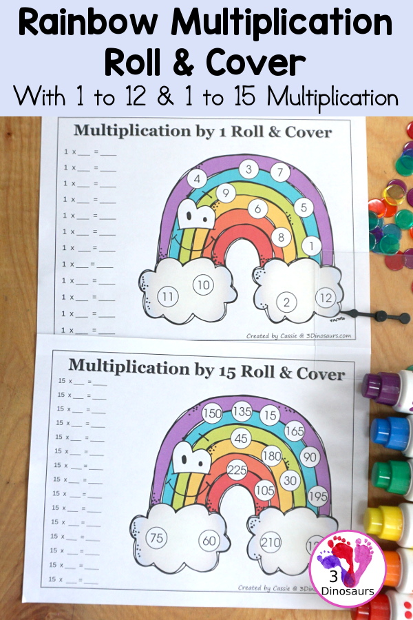 Rainbow Multiplication Roll & Cover Set