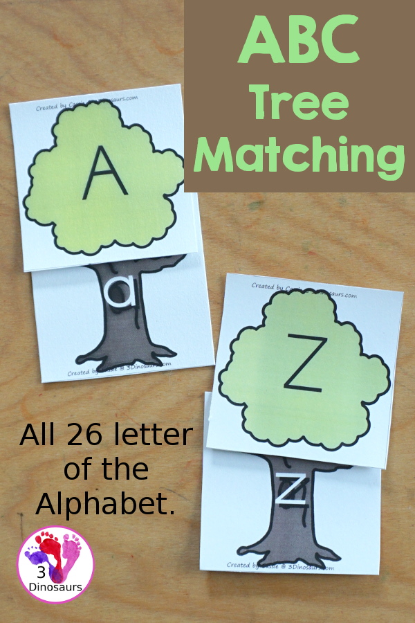 Free Tree ABC Matching Printable