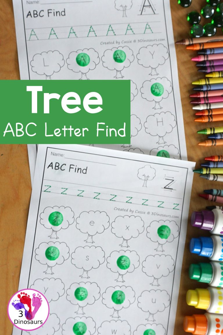 Tree ABC Letter Find Printables - All 26 letters of the Alphabet