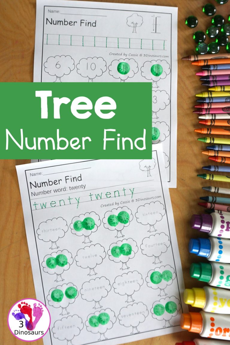 Tree Number Find Printable