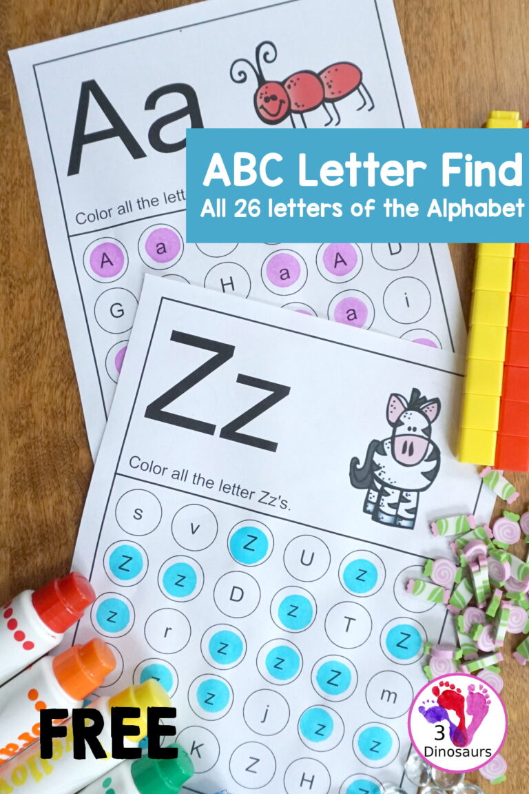 Free ABC Letter Find Printable for the Whole Alphabet