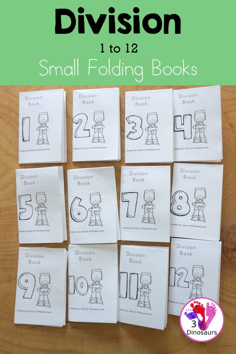 Free Division Small Folding Book Printables