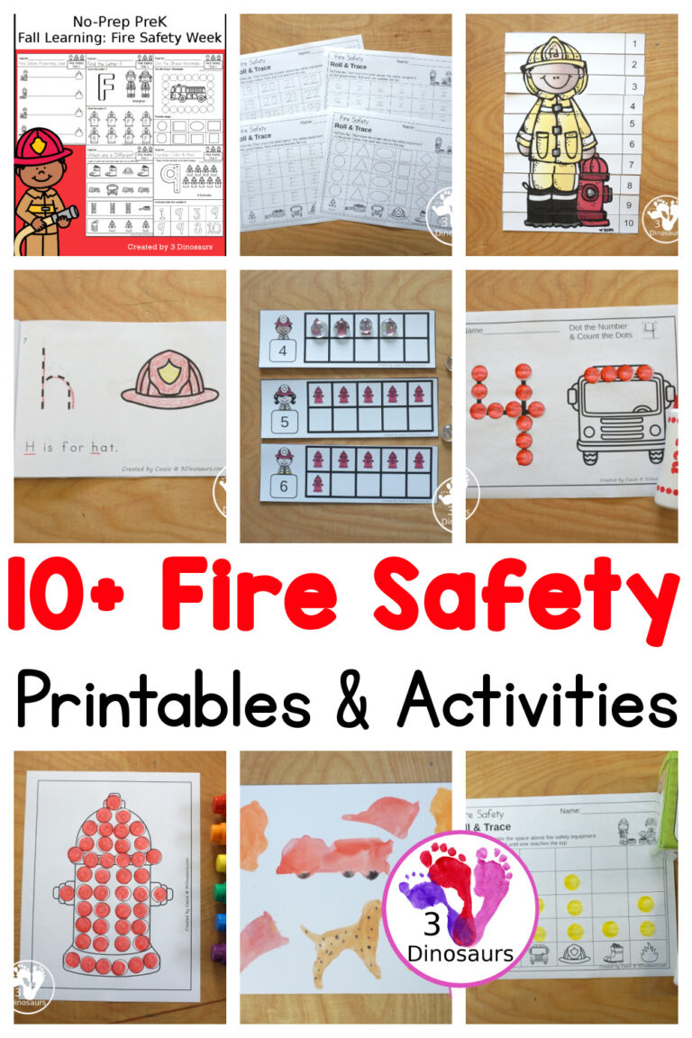 10+ Fire Safety Printables & Activities