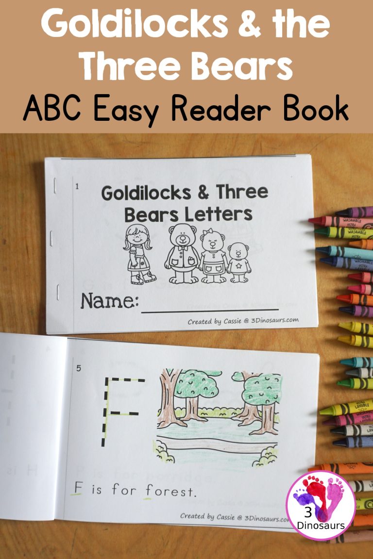 Free Goldilocks and the Three Bears ABC Easy Reader Book