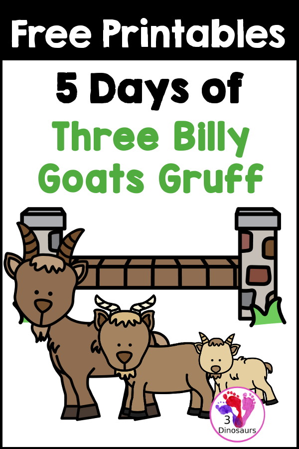 5 Day of Free Three Billy Goats Gruff Printables