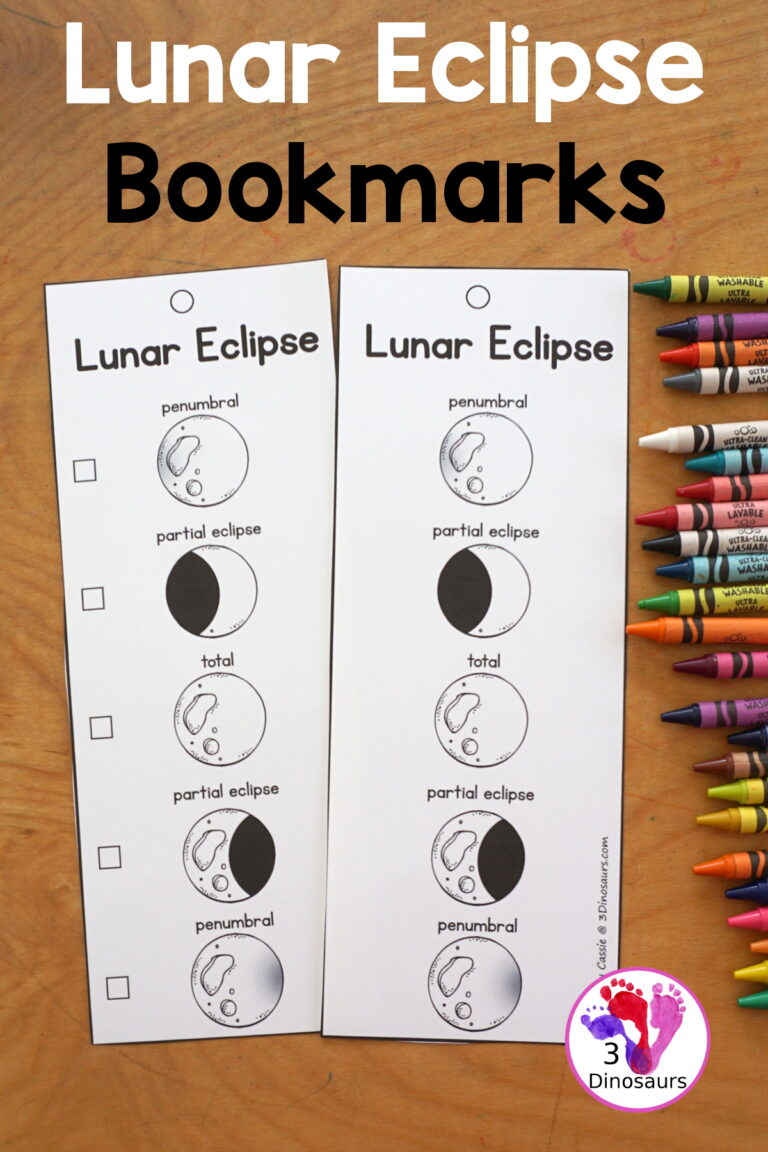 Free Total Lunar Eclipse Bookmarks