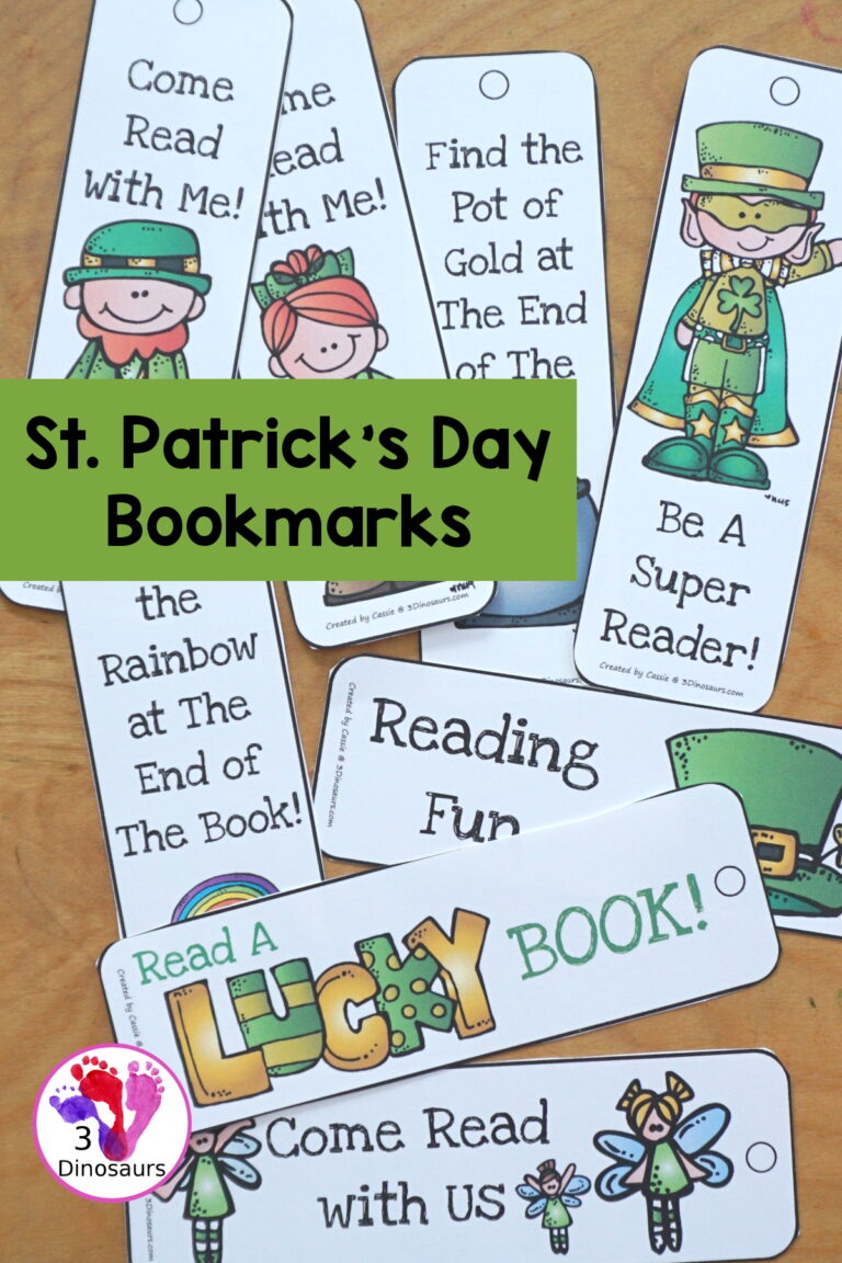 Free St. Patrick's Day Bookmark Printables