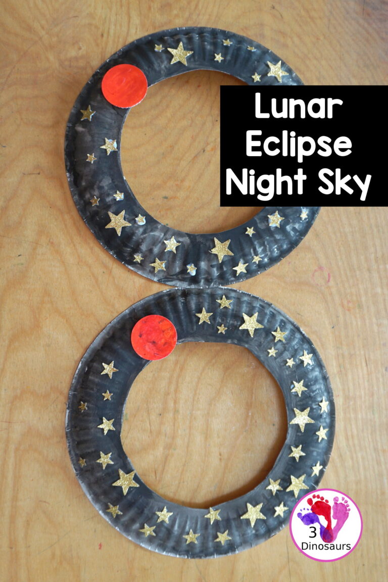 Lunar Eclipse Night Sky Wreath Craft