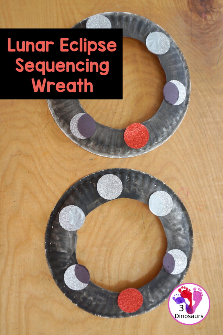 Lunar Eclipse Sequencing Wreath Craft