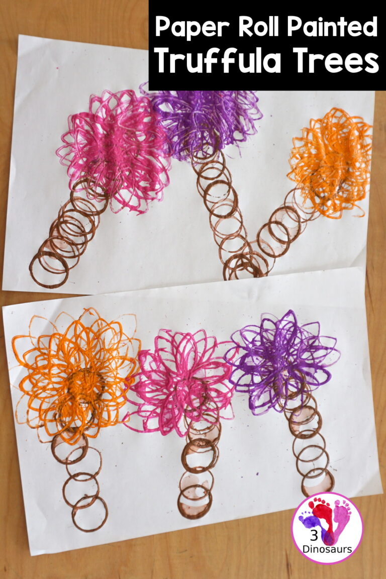 Paper Roll Truffula Tree Painting