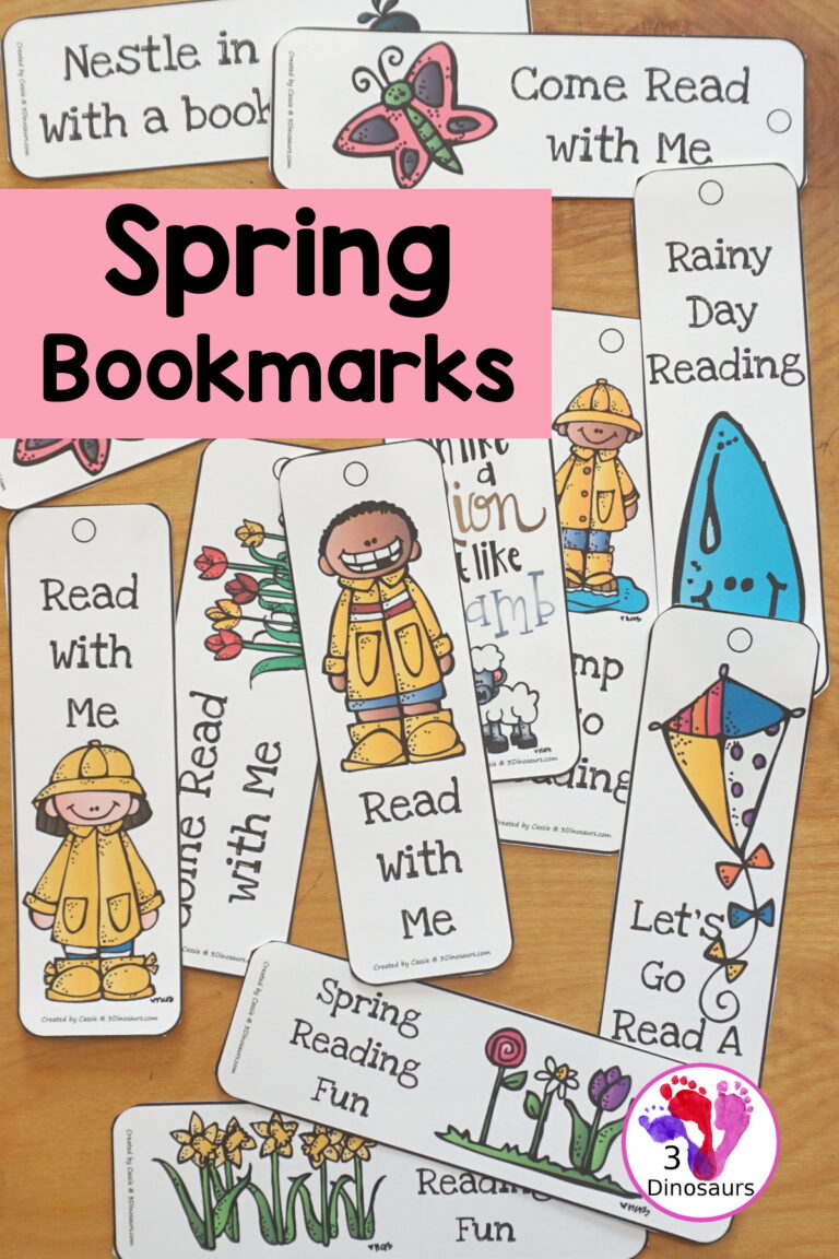 Free Spring Bookmark Printables