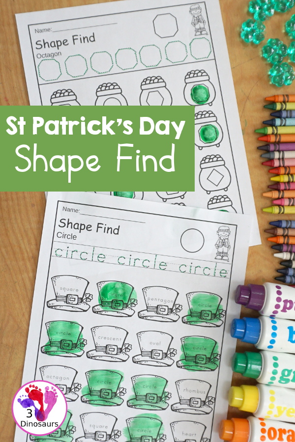 St Patrick’s Day Shape Find – 11 Fun Shapes To Learn