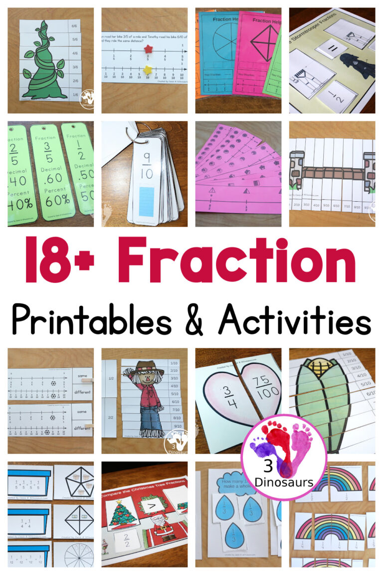 18+ Fraction Printables & Activities