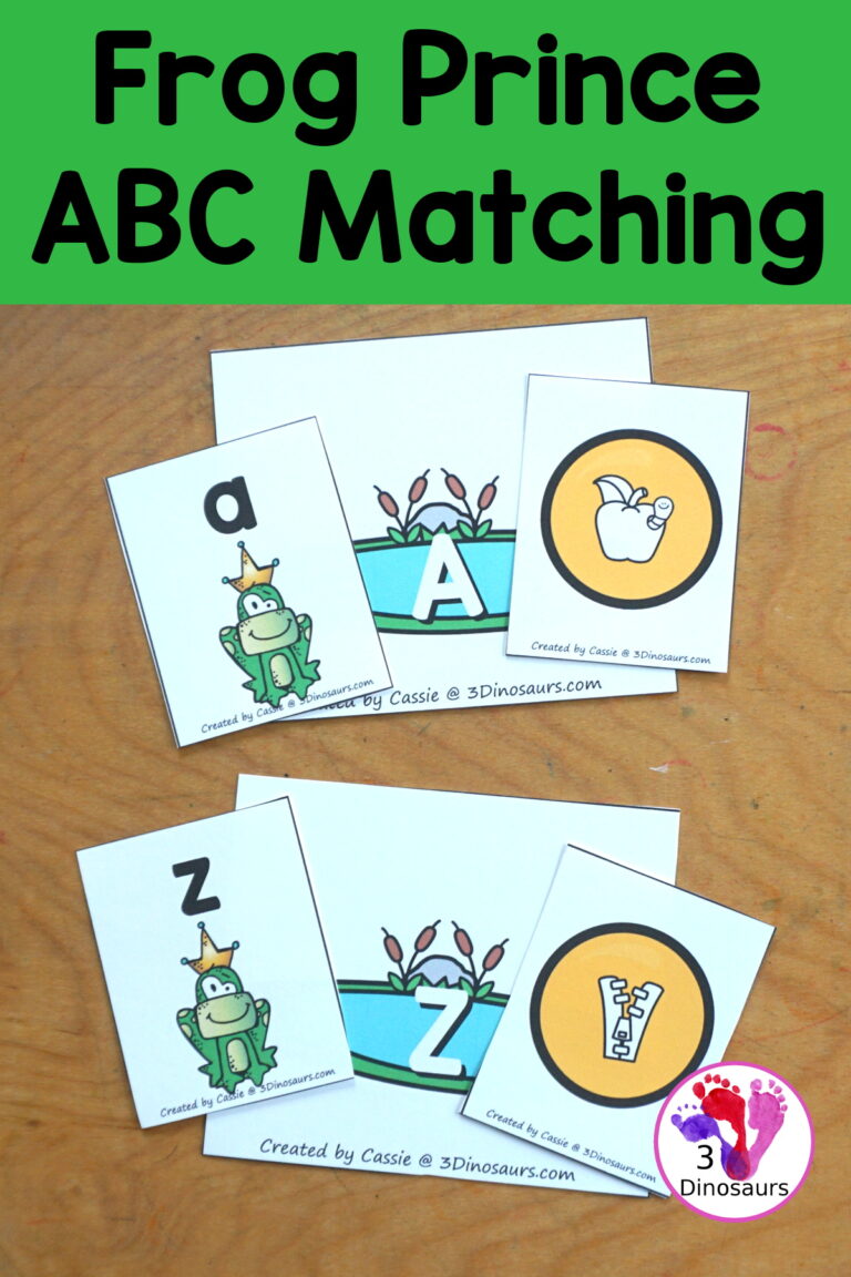 Free Frog Price ABC Matching Printable